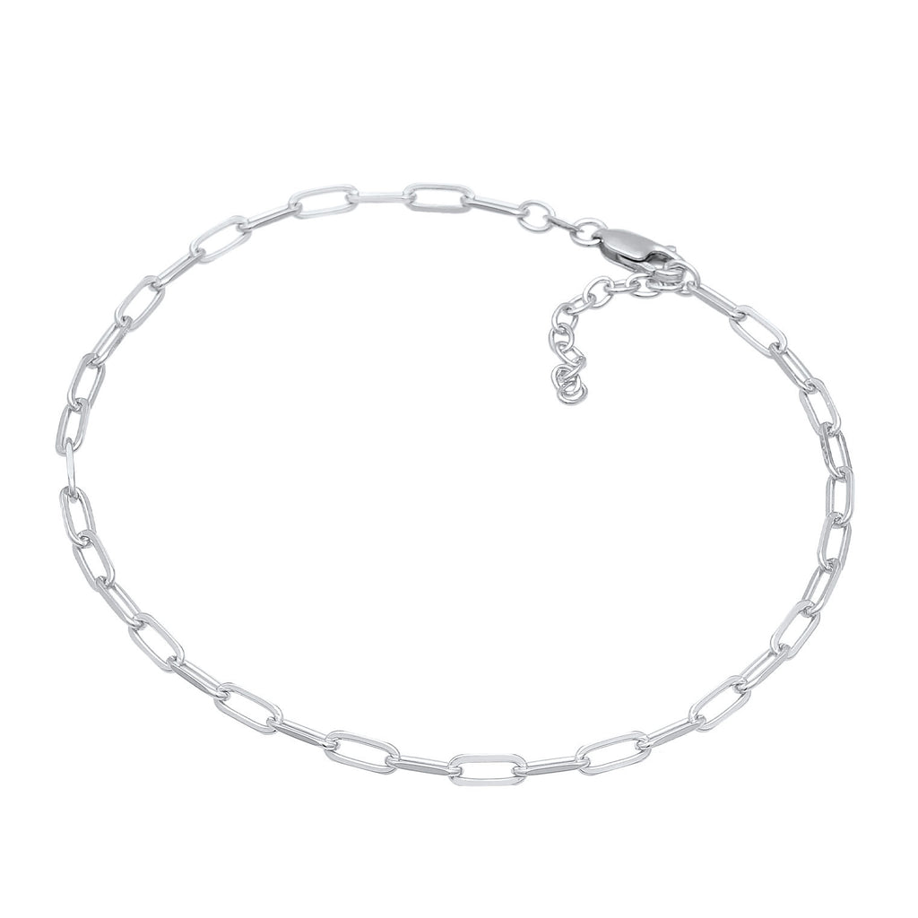Silber - Elli | Glieder-Fußkettchen | 925er Sterling Silber