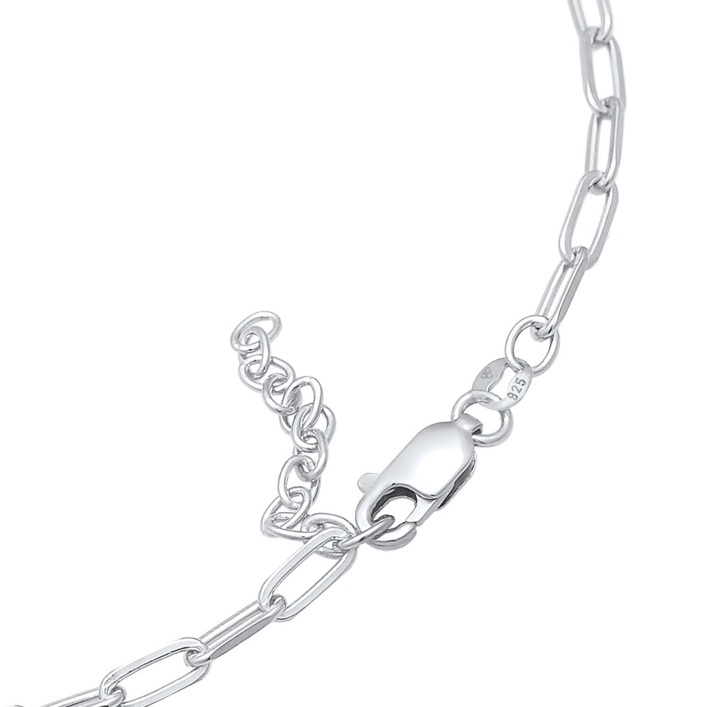Silber - Elli | Glieder-Fußkettchen | 925er Sterling Silber