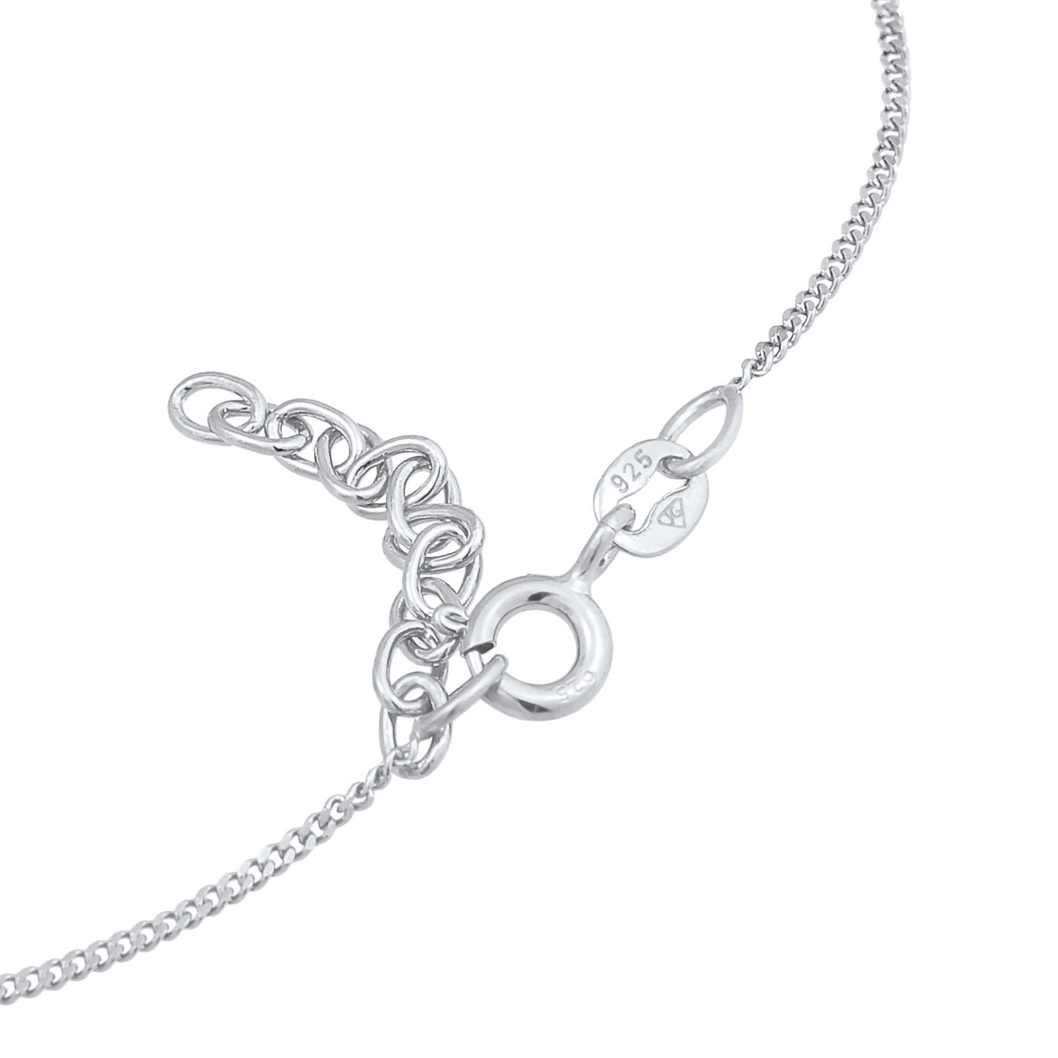 Silber - Elli | Fußkettchen Herz | 925er Sterling Silber