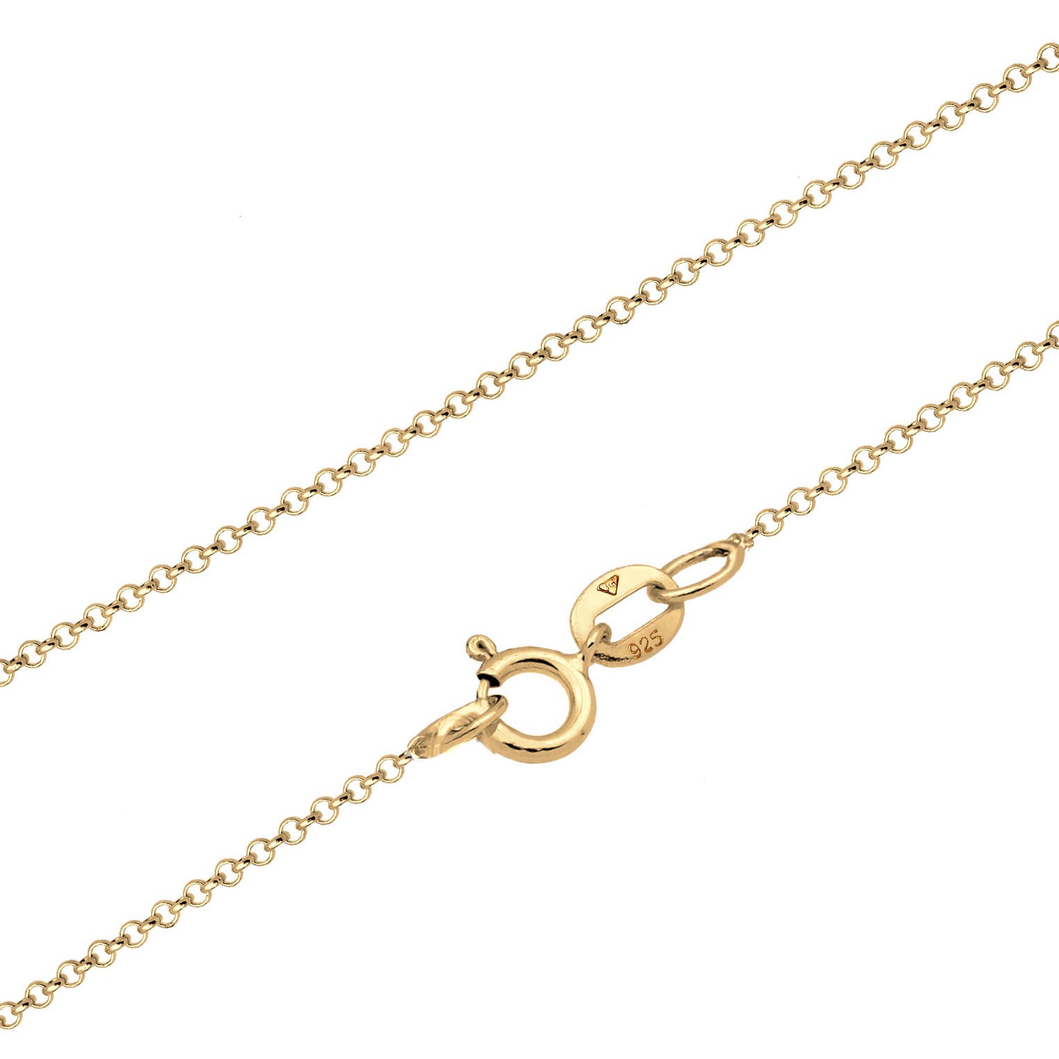 Gold - Elli | Halskette Fisch | 925 Sterling Silber vergoldet