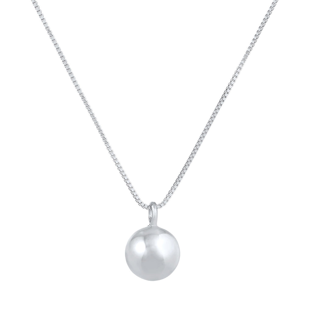 Silber - Elli PREMIUM | Venezianer-Halskette Kugel | 925er Sterling Silber
