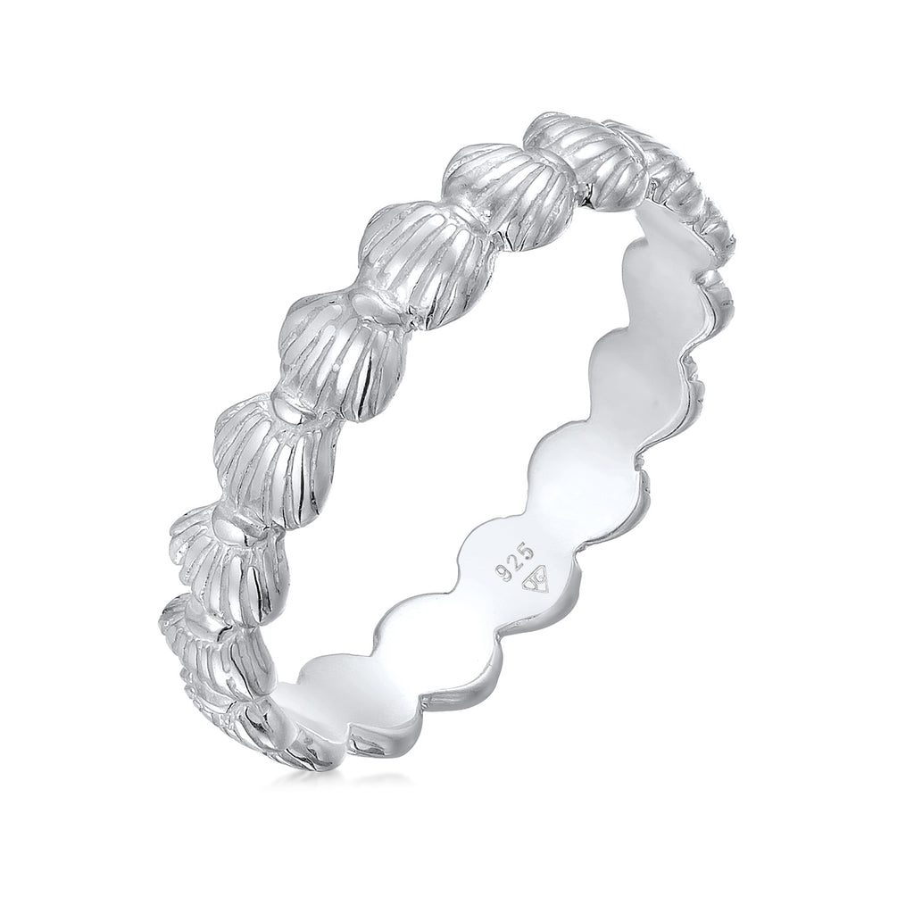 Silber - Elli | Ring Muschel | 925er Sterling Silber