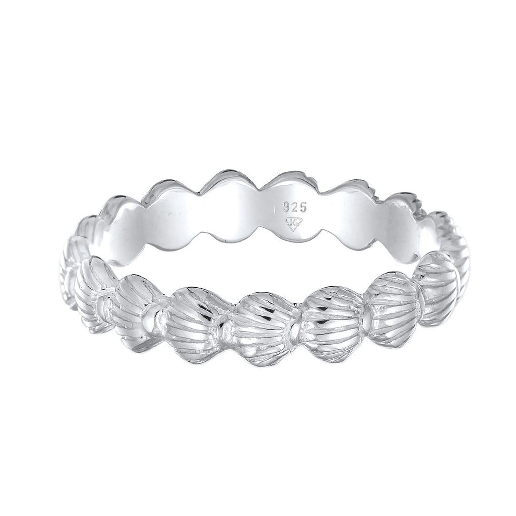 Silber - Elli | Ring Muschel | 925er Sterling Silber