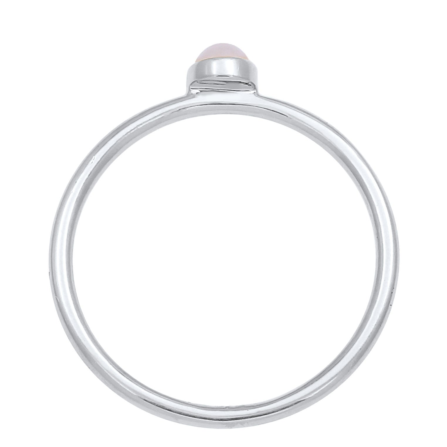 Silber - Elli | Ring | Quarz ( Rosa ) | 925er Sterling Silber