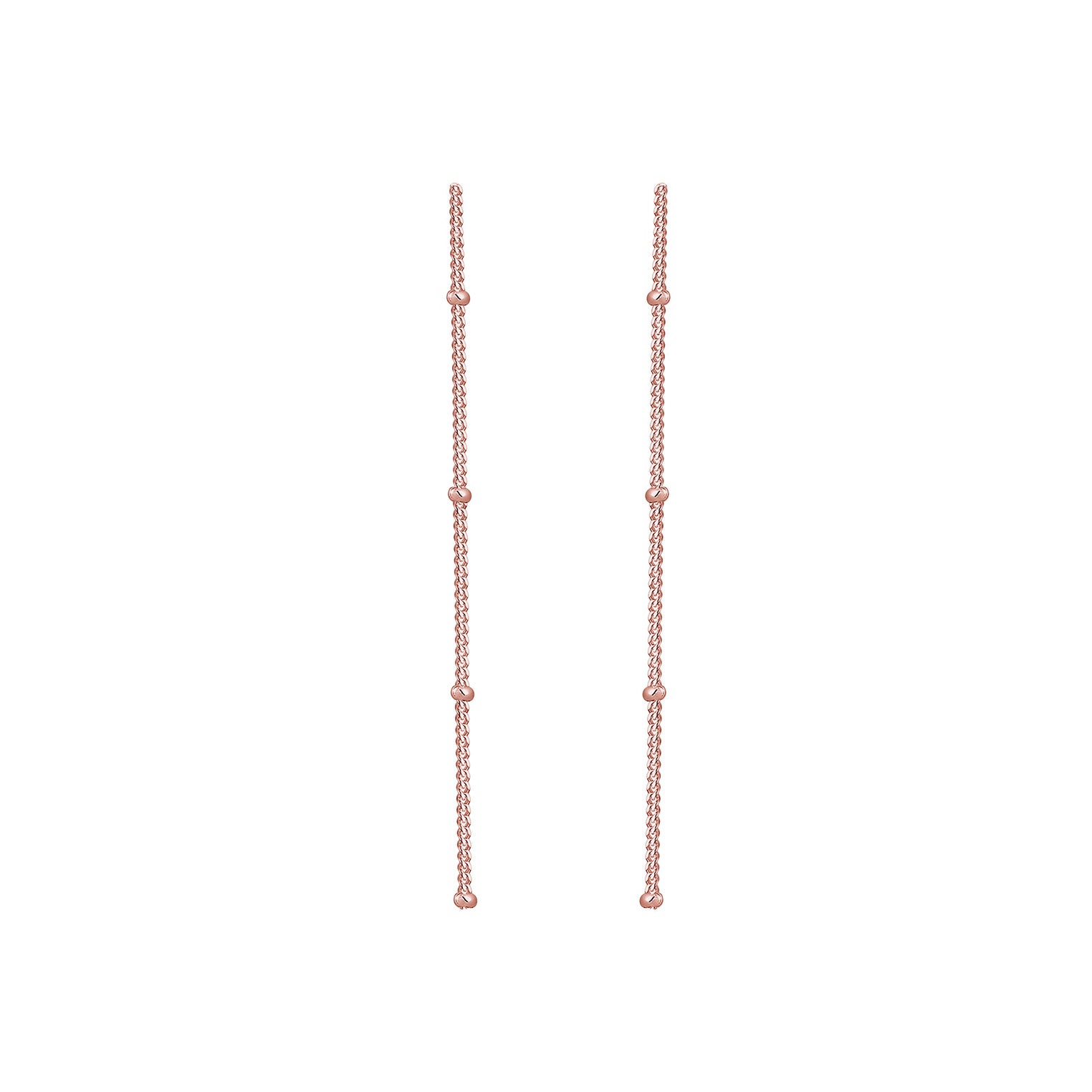 Roségold - Elli | Kugel-Ohrhänger Ear Chain | 925 Sterling Silber Rosegold