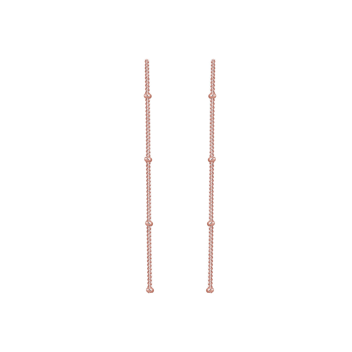 Roségold - Elli | Kugel-Ohrhänger Ear Chain | 925 Sterling Silber Rosegold