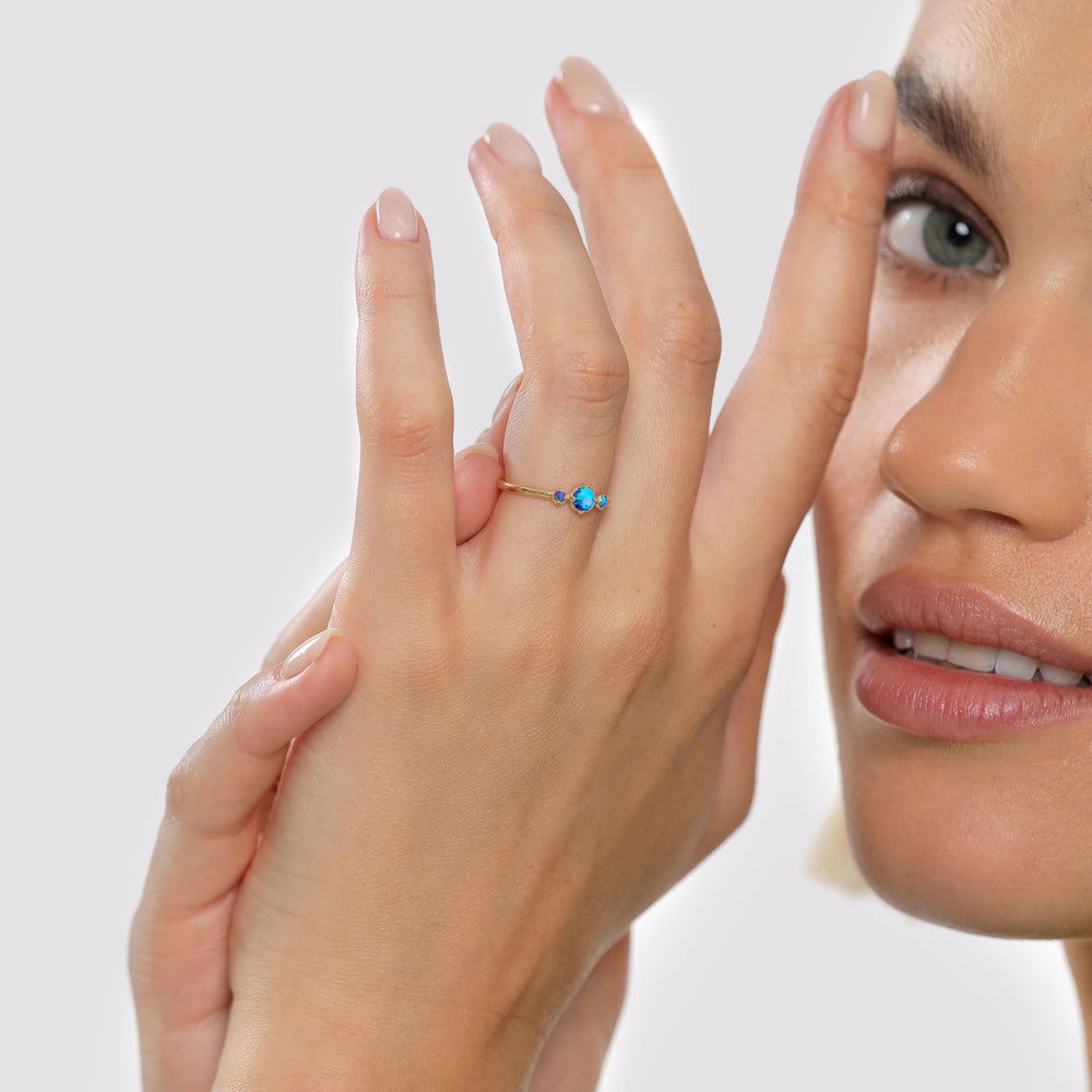 Ring | Opal ( Weiß )