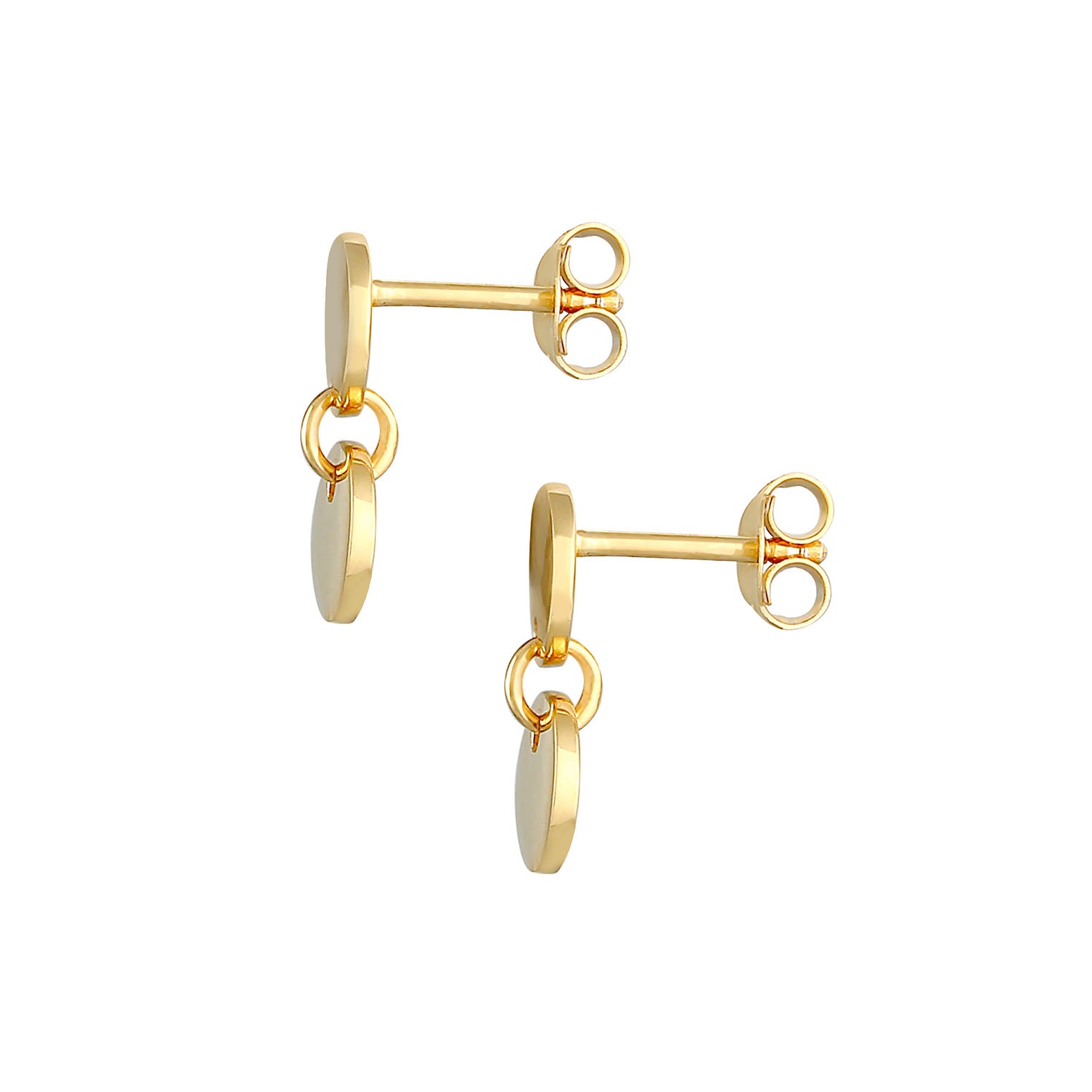 Gold - Elli | Ohrstecker Geo | 925 Sterling Silber vergoldet