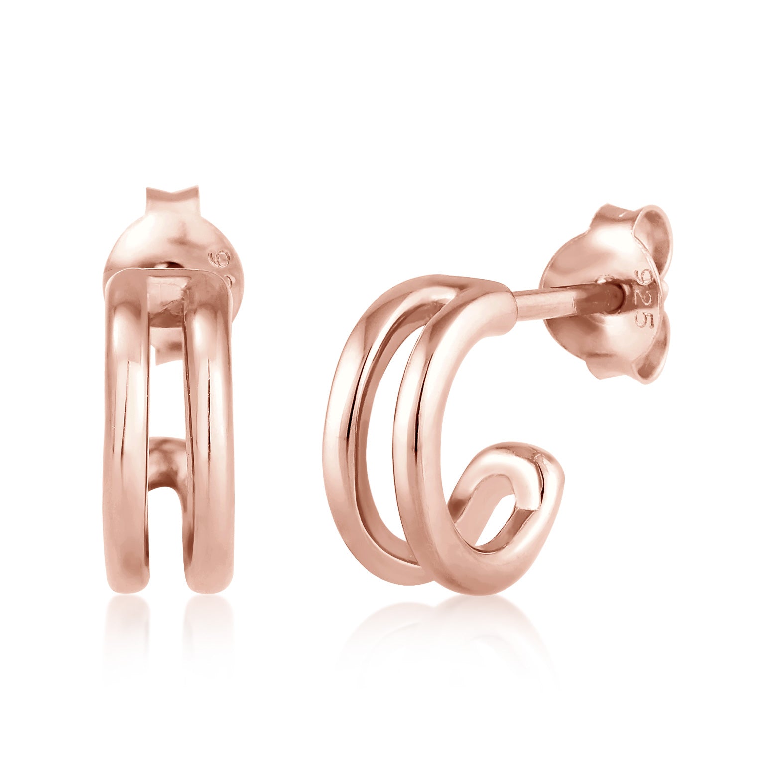 Roségold - Elli | Ohrstecker | 925 Sterling Silber Rosegold