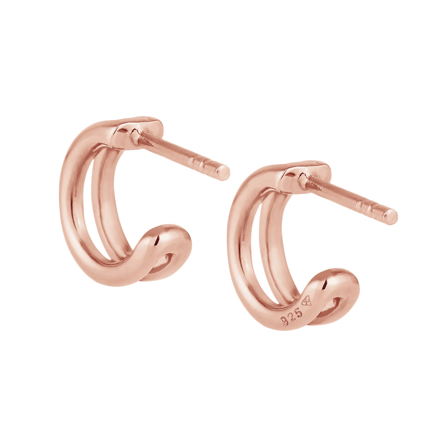 Roségold - Elli | Ohrstecker | 925 Sterling Silber Rosegold