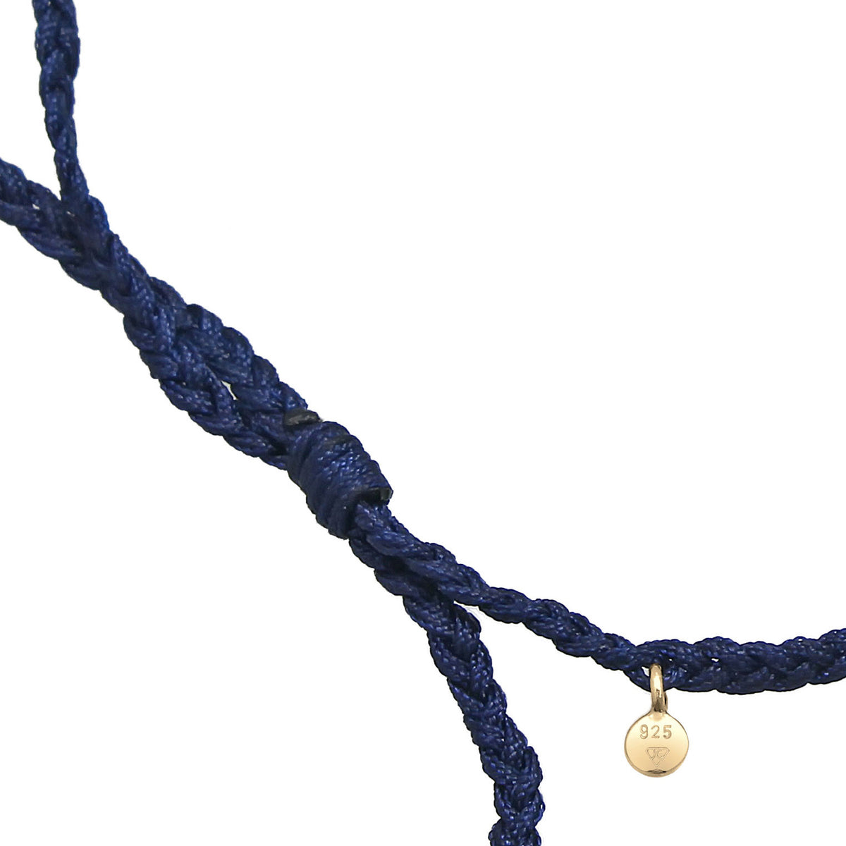 Dunkelblau - Elli | Fußkettchen | 925 Sterling Silber vergoldet