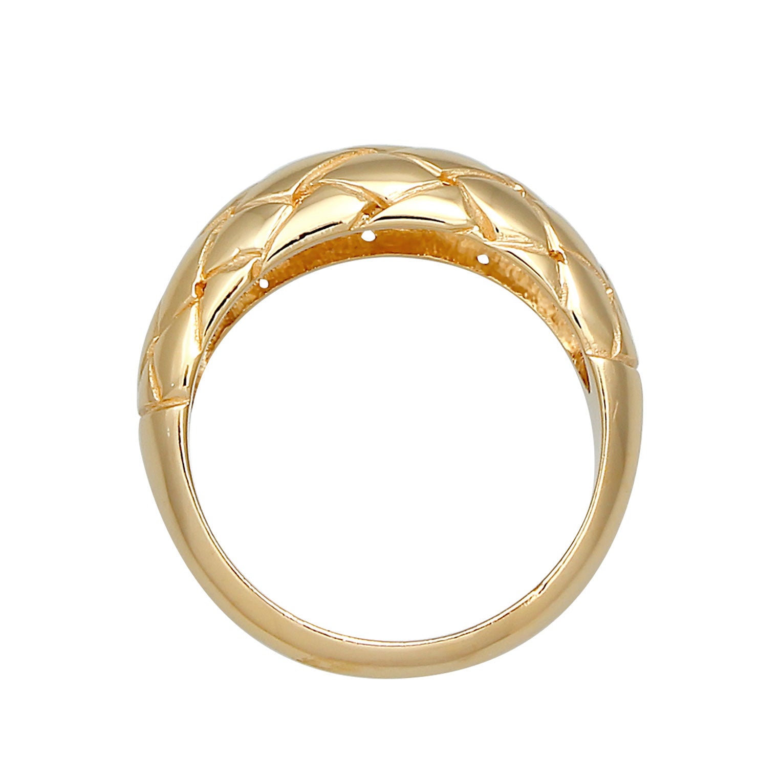 Gold - Elli | Bandring | 925 Sterling Silber vergoldet