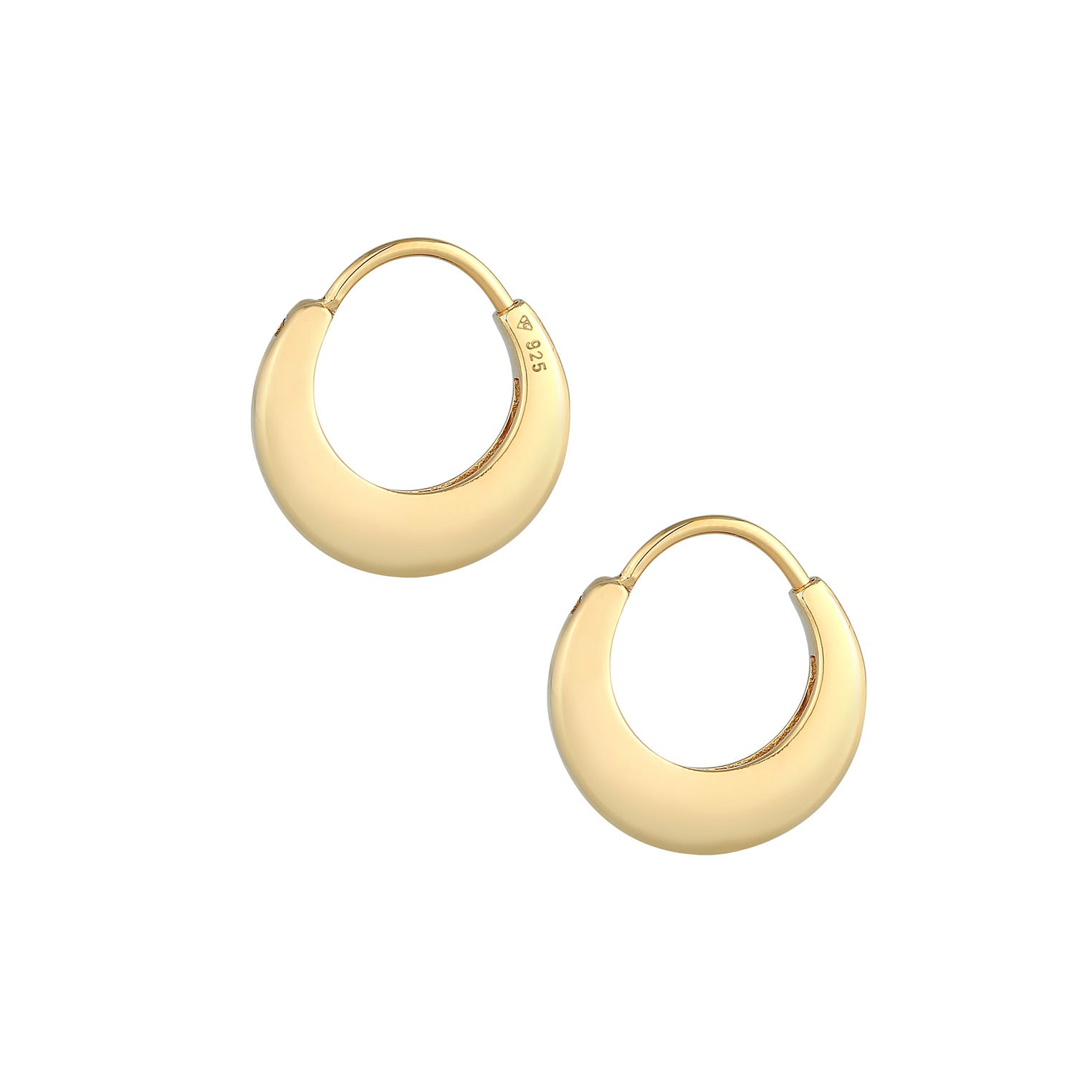 Gold - Elli | Creole | 925 Sterling Silber vergoldet