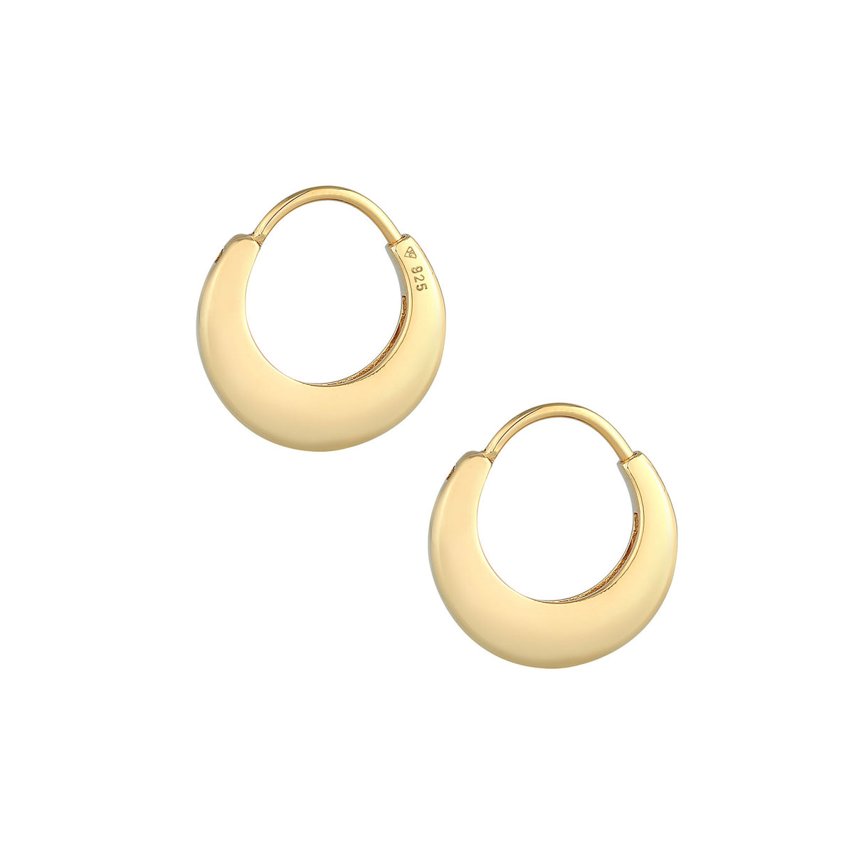 Gold - Elli | Creole | 925 Sterling Silber vergoldet