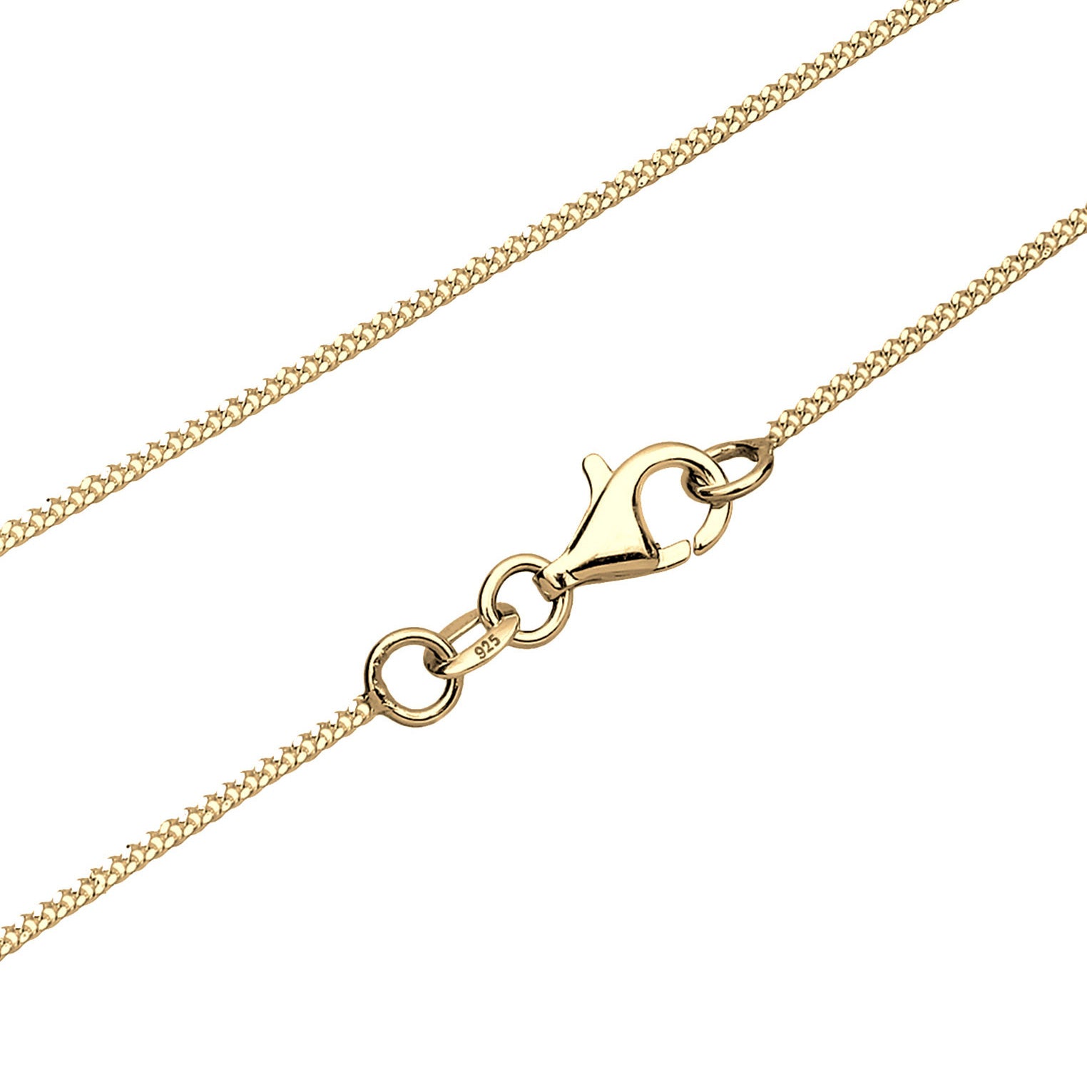 Gold - Elli | Halskette Kreuz | 925 Sterling Silber vergoldet