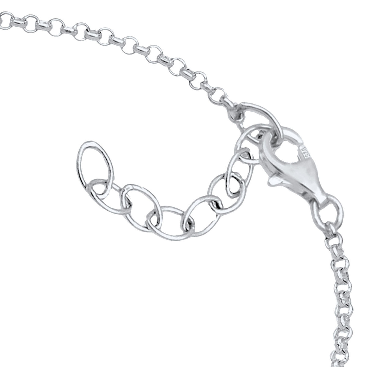 Silber - Elli | Armband Kreuz | Mit Kristallen von Swarovski® (Weiß) | 925er Sterling Silber