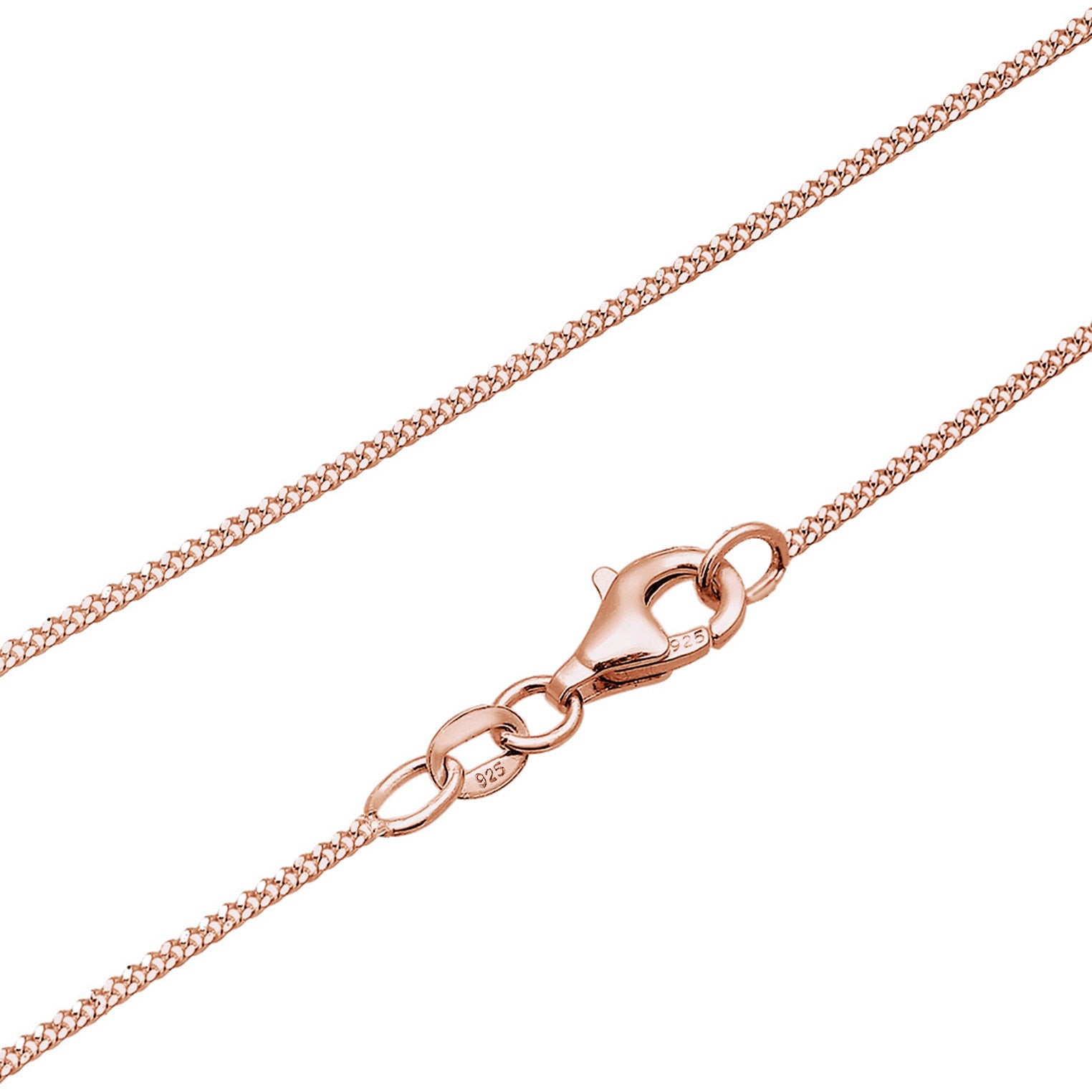 Roségold - Elli | Halskette Herz | Zirkonia (Weiß) | 925 Sterling Silber Rosegold