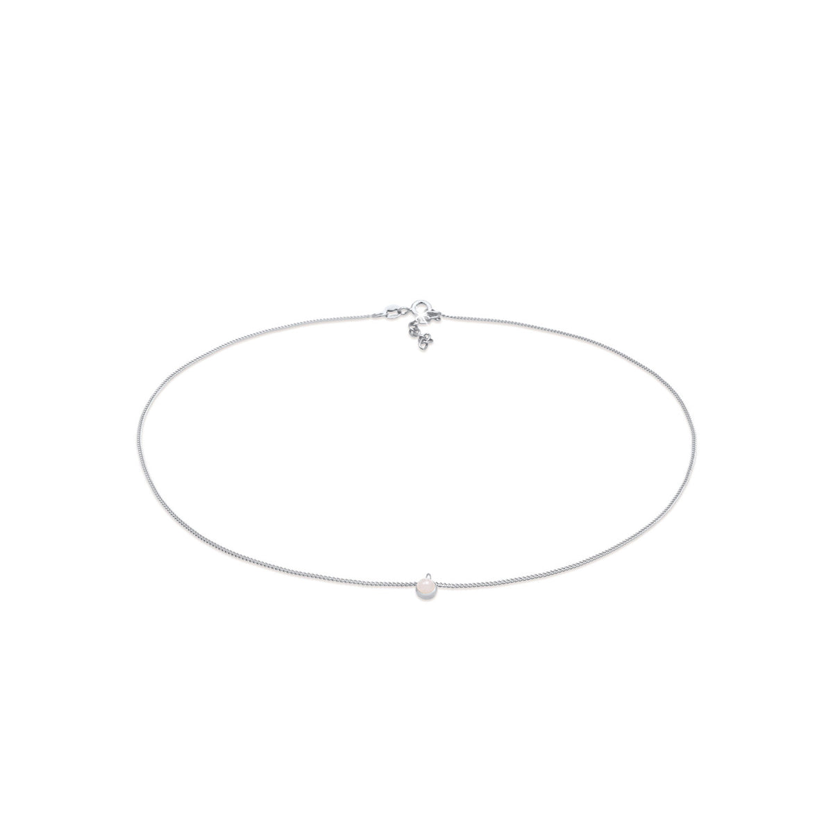 Silber - Elli | Choker | Pink Opal | 925er Sterling Silber