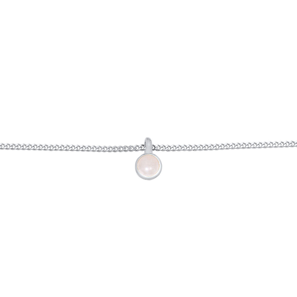 Silber - Elli | Choker | Pink Opal | 925er Sterling Silber