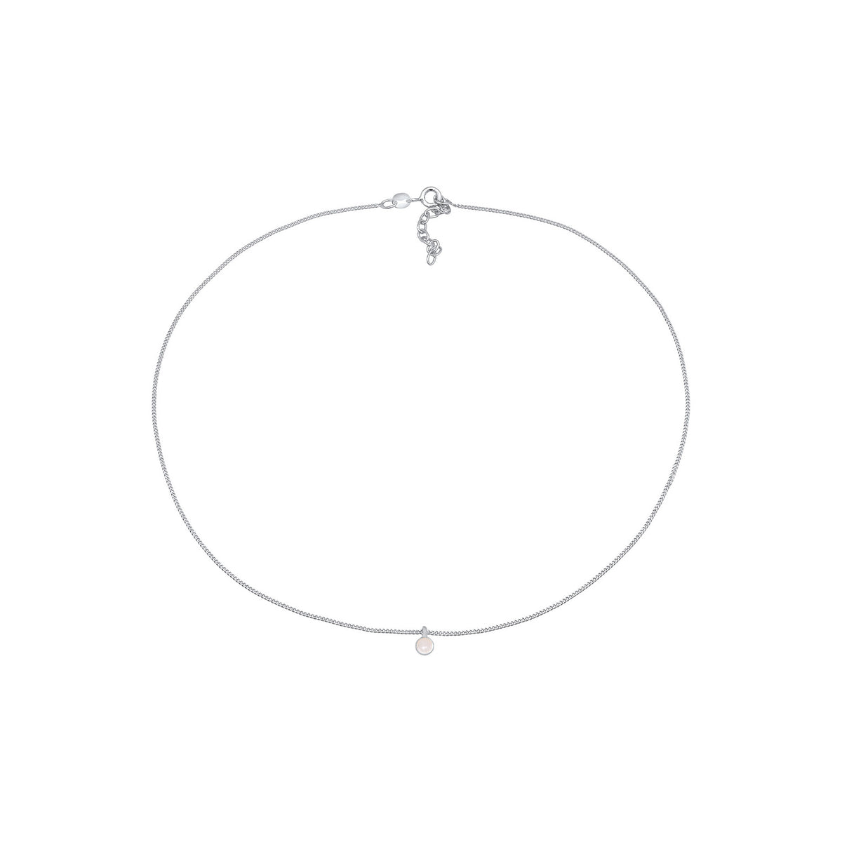 Silber - Elli | Choker | Pink Opal | 925er Sterling Silber