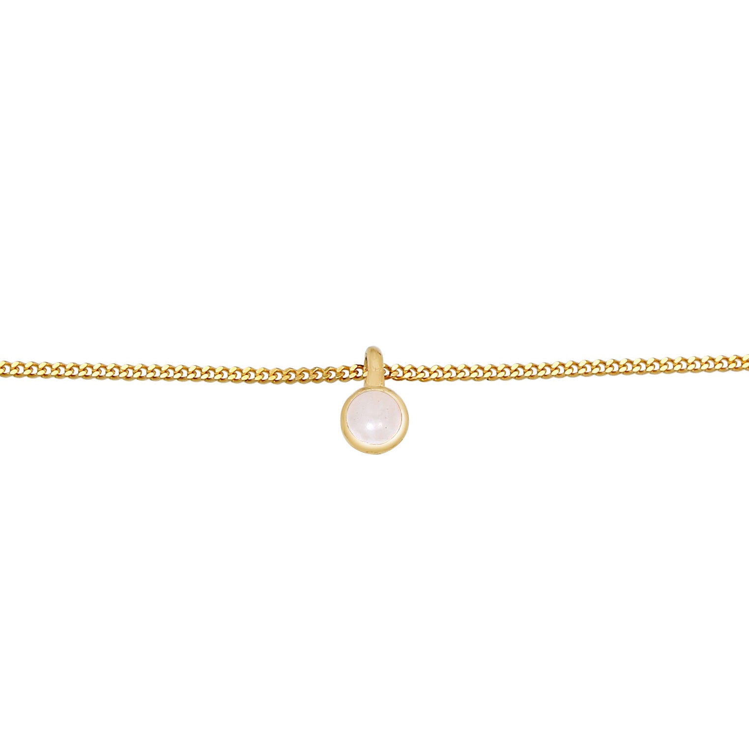 Gold - Elli | Choker | Quarz ( Rosa ) | 925 Sterling Silber vergoldet