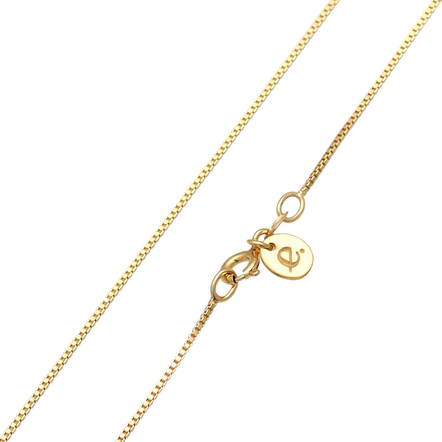 Gold - Elli PREMIUM | Venezianer-Halskette | Amethyst ( Violett ) | 925 Sterling Silber vergoldet