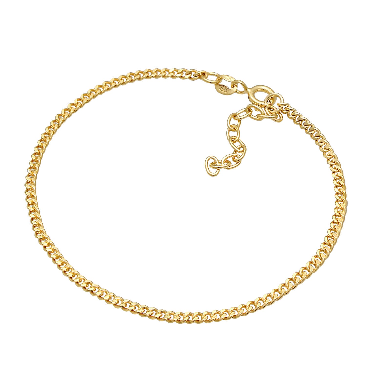 Gold - Elli | Gliederarmband | 925 Sterling Silber vergoldet