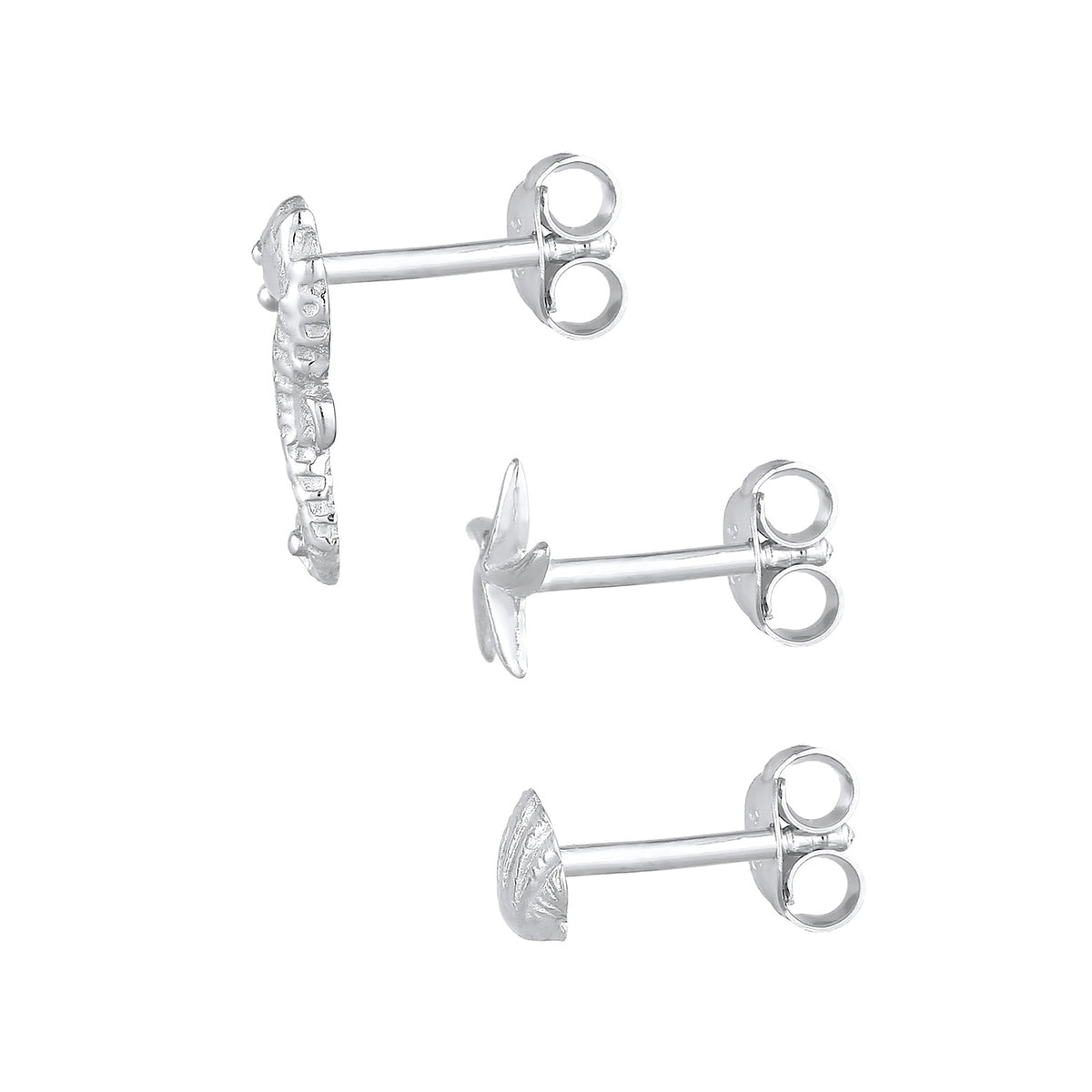 Silber - Elli | Ohrringset Muschel | 925er Sterling Silber