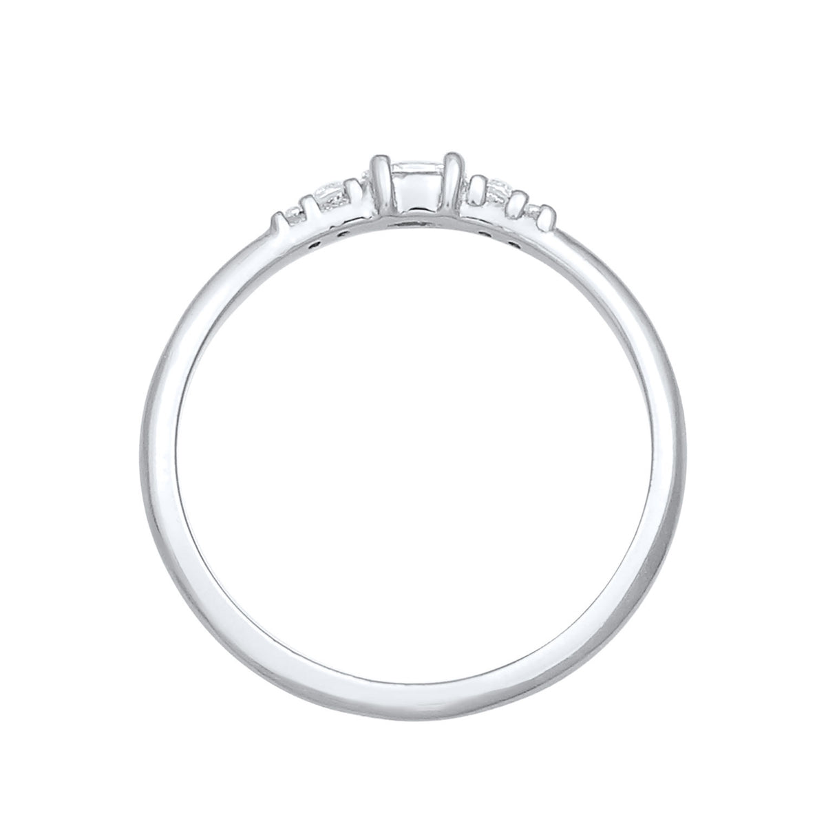 Silber - Elli | Ring | Zirkonia ( Weiß ) | 925er Sterling Silber