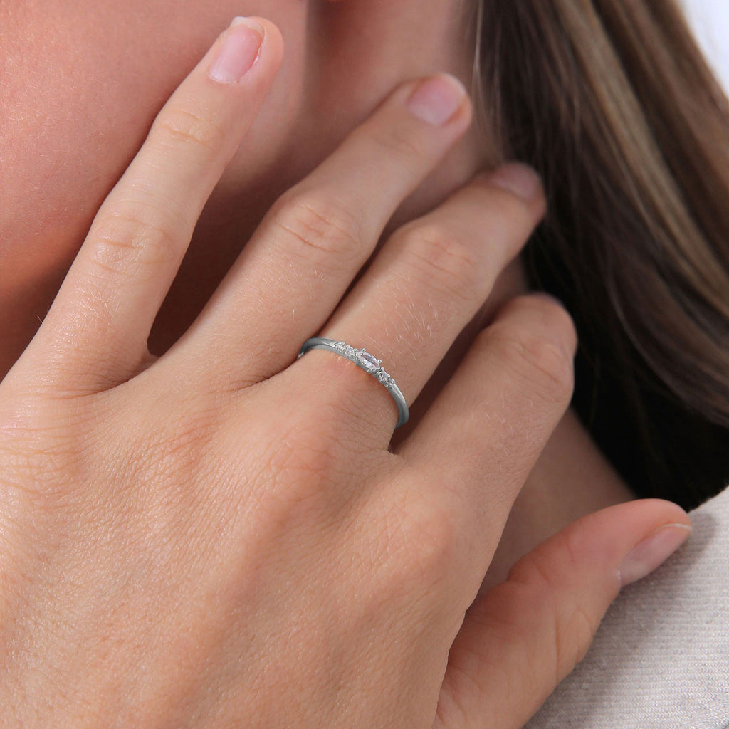 Silber - Elli | Ring | Zirkonia ( Weiß ) | 925er Sterling Silber