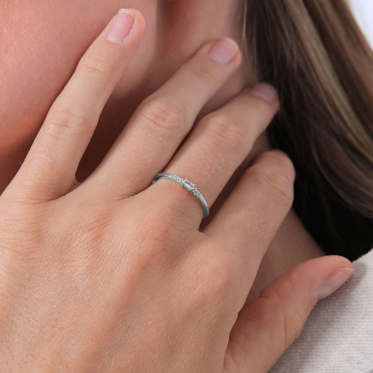 Silber - Elli | Ring | Zirkonia ( Weiß ) | 925er Sterling Silber