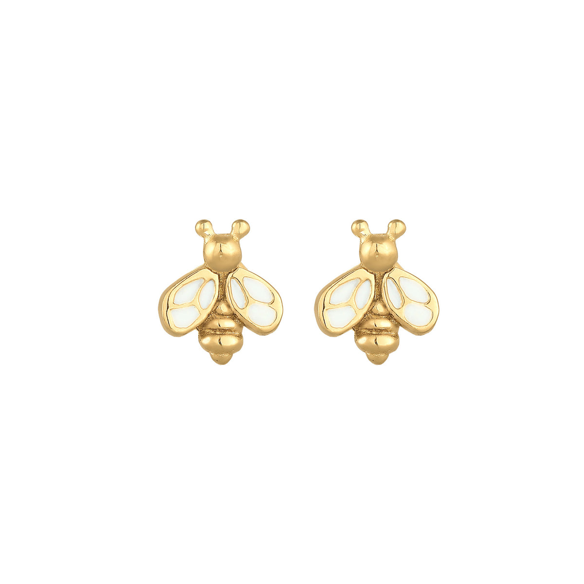 Gold - Elli | Ohrring Biene | 925 Sterling Silber vergoldet