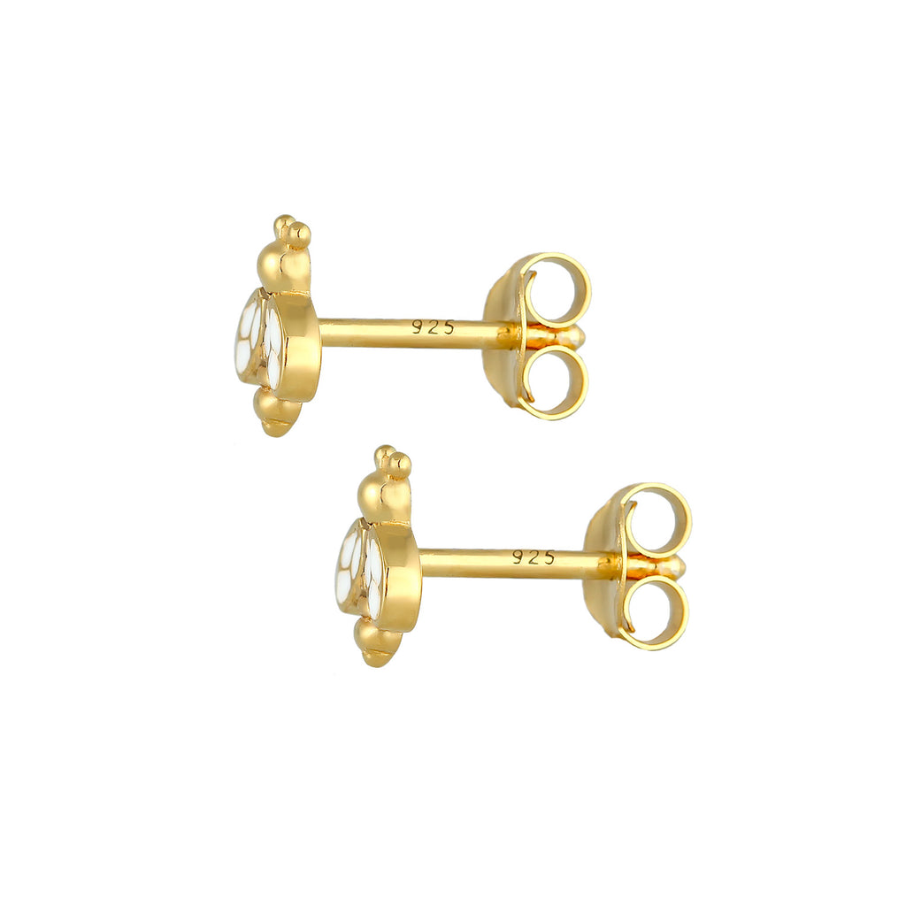 Gold - Elli | Ohrring Biene | 925 Sterling Silber vergoldet