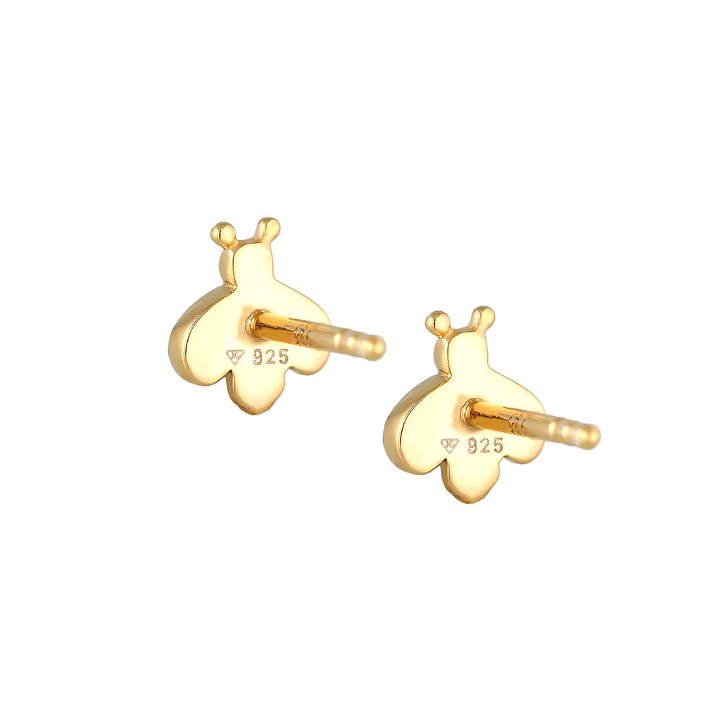 Gold - Elli | Ohrring Biene | 925 Sterling Silber vergoldet