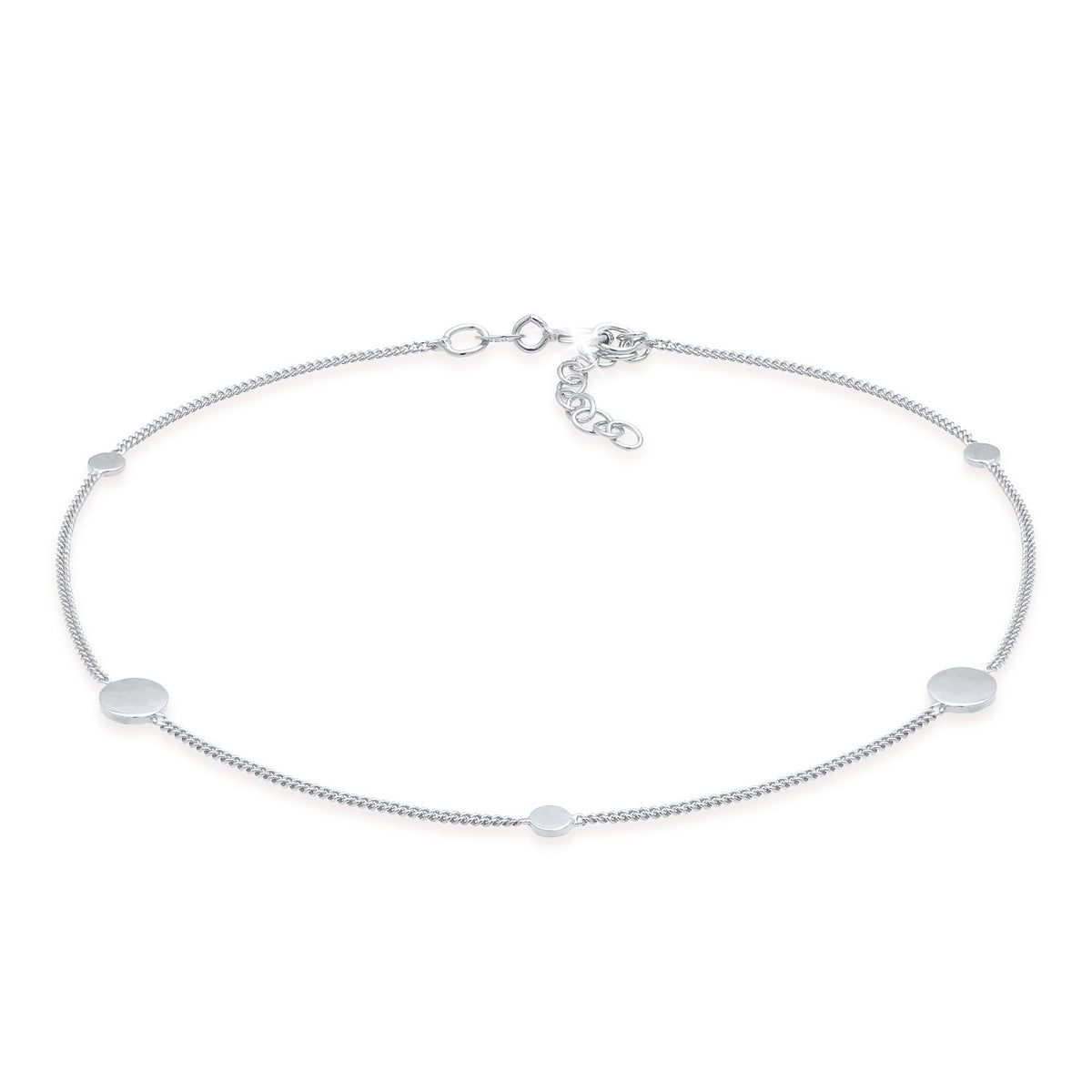 Silber - Elli | Fußkettchen Geo | 925er Sterling Silber