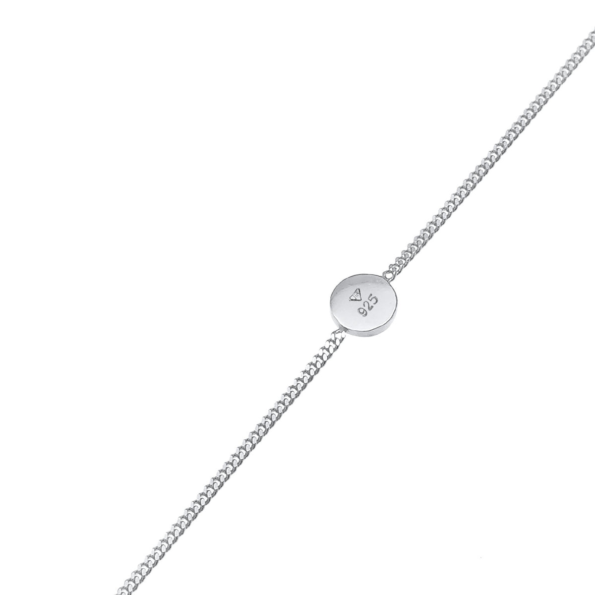 Silber - Elli | Fußkettchen Geo | 925er Sterling Silber