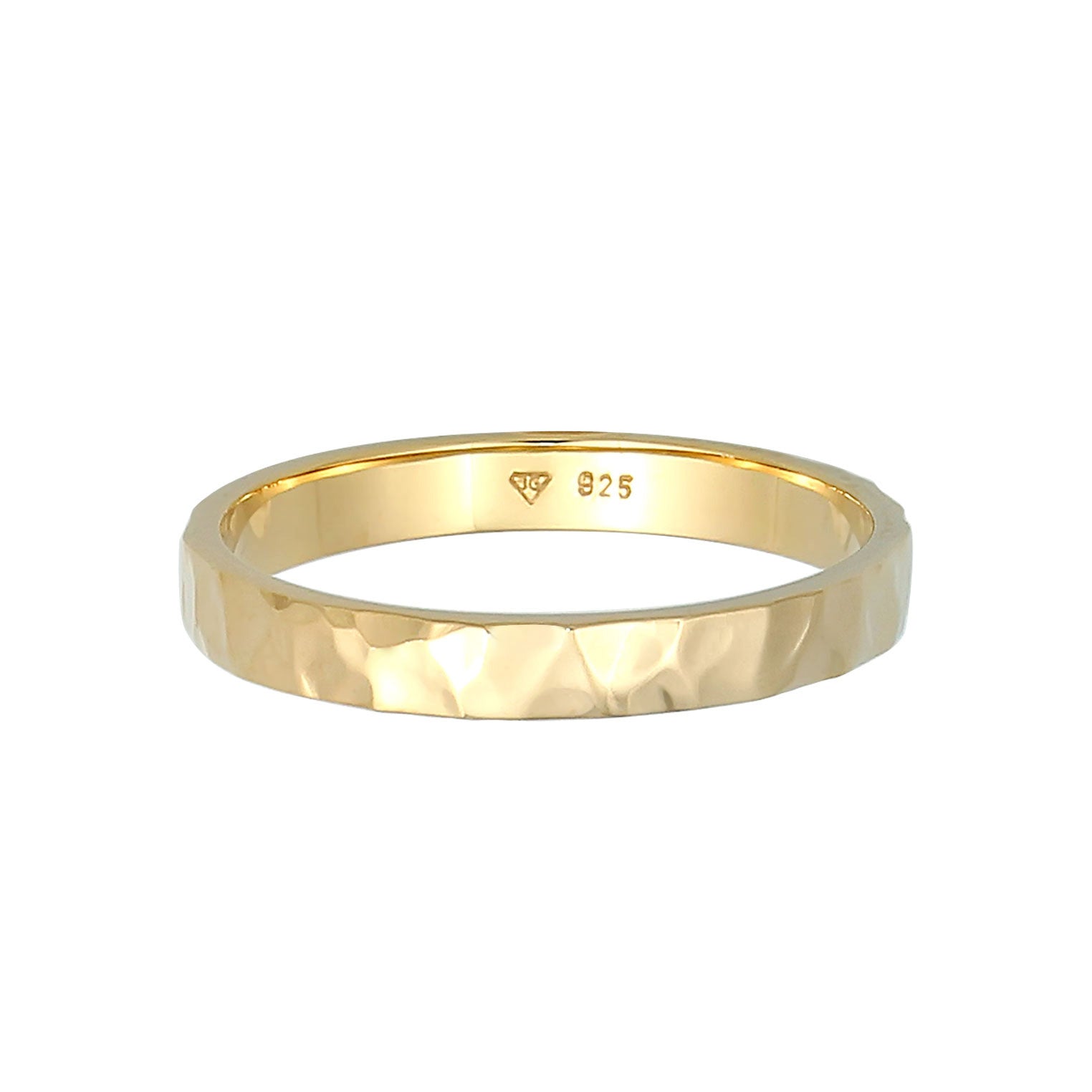 Gold - Elli | Bandring | 925 Sterling Silber vergoldet