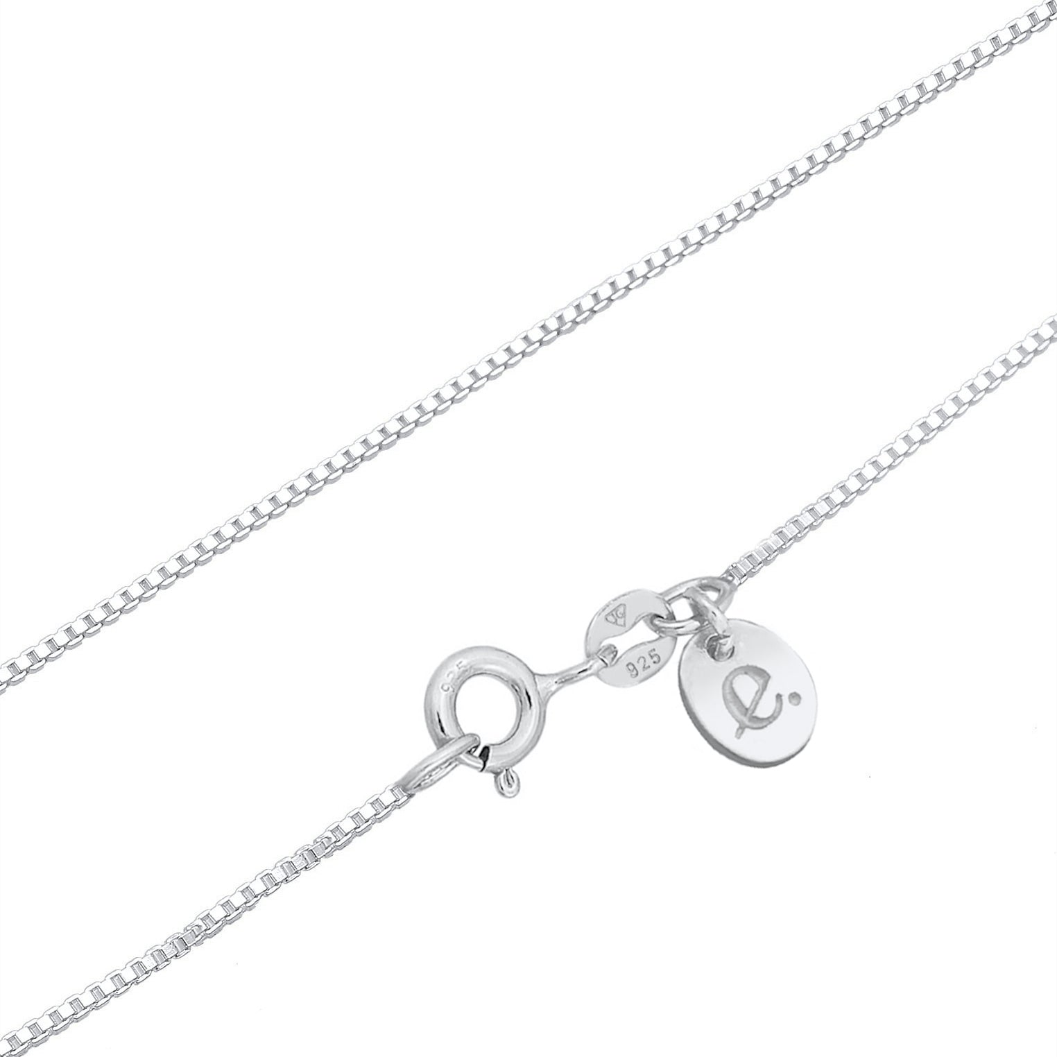 Silber - Elli PREMIUM | Venezianer-Halskette | Quarz ( Rosa ) | 925er Sterling Silber