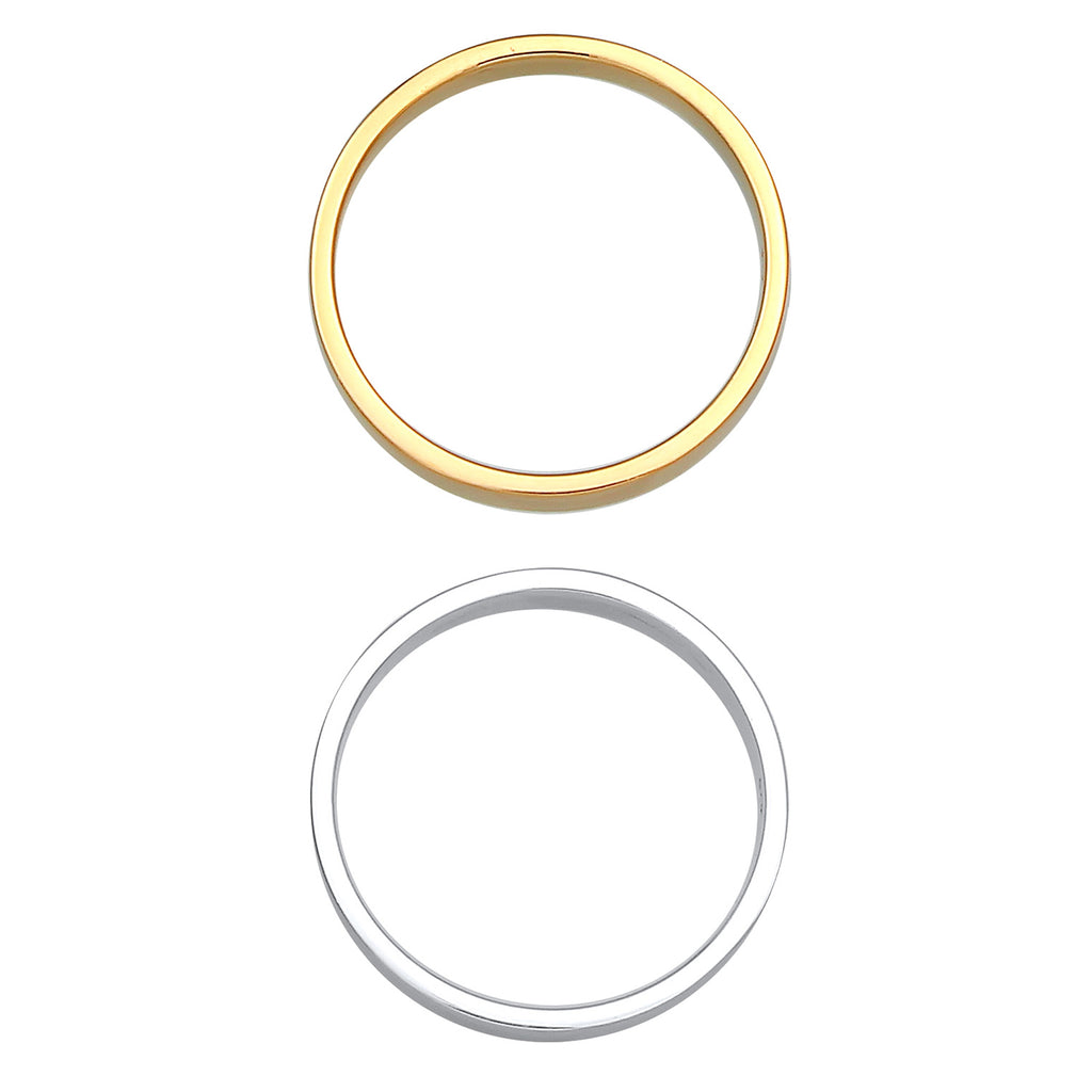 Silber - Elli | Bandring | 925 Sterling Silber vergoldet