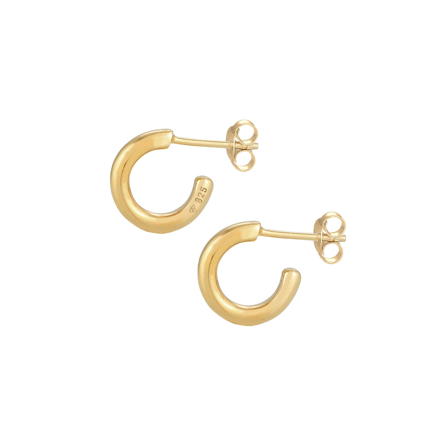 Gold - Elli | Ohrstecker | 925 Sterling Silber vergoldet