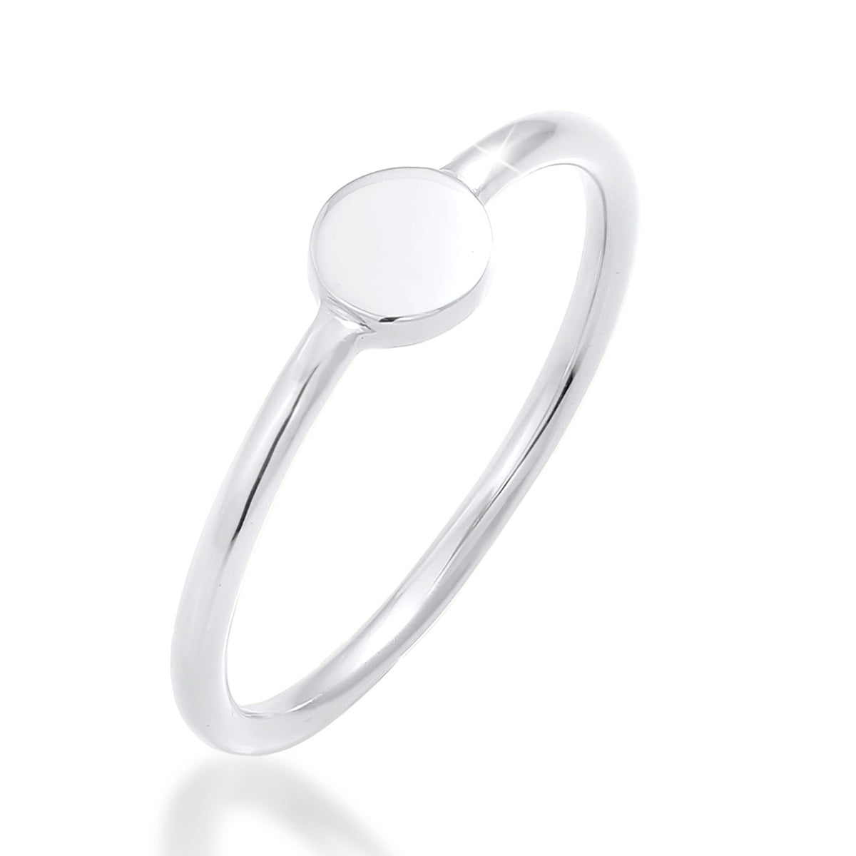 Silber - Elli | Ring Kreis | 925er Sterling Silber