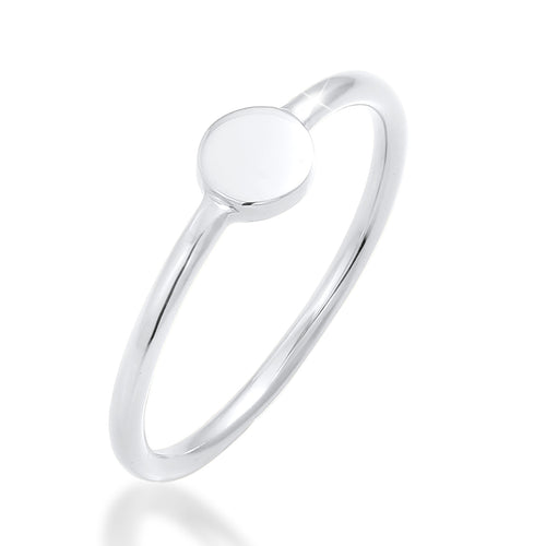 Silber - Elli | Ring Kreis | 925er Sterling Silber