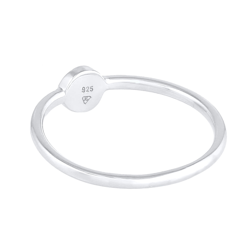 Silber - Elli | Ring Kreis | 925er Sterling Silber