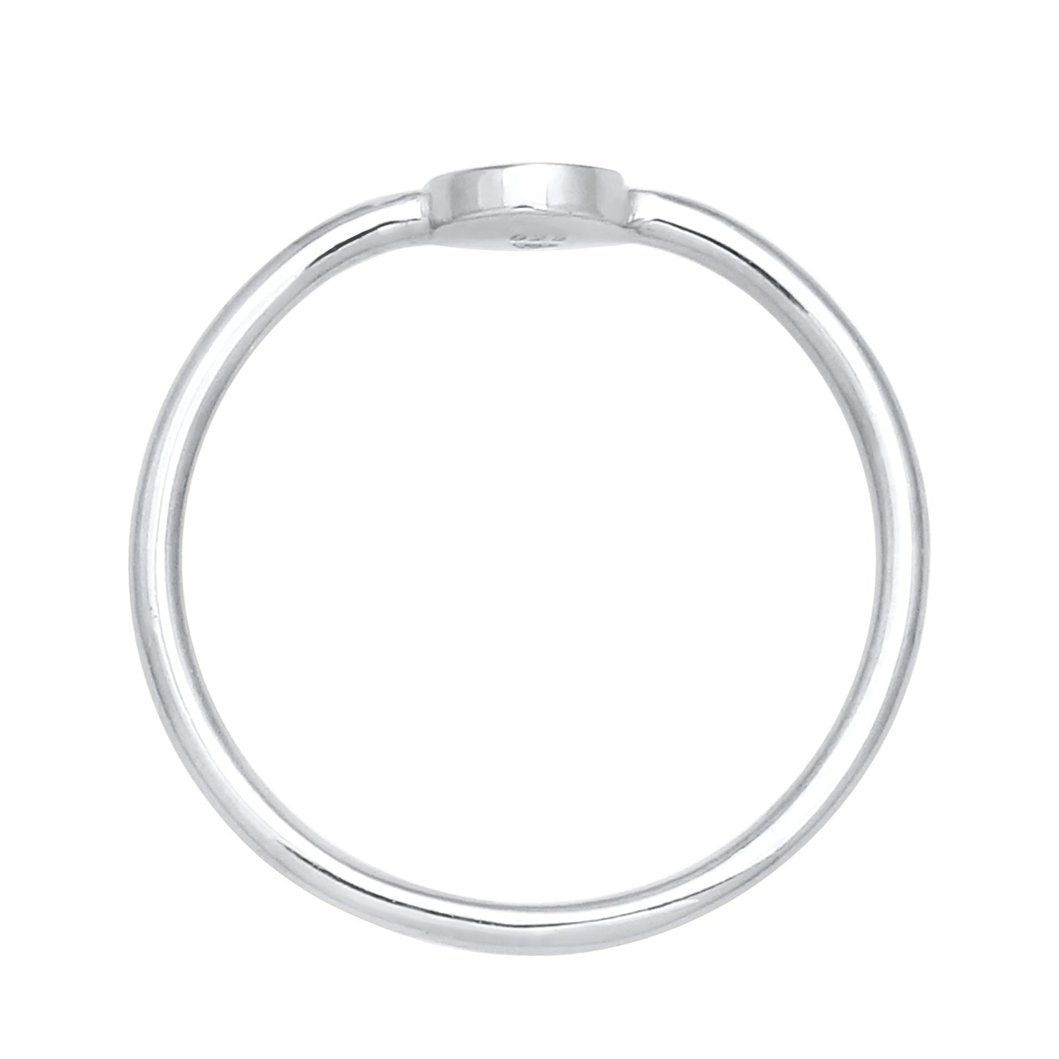 Silber - Elli | Ring Kreis | 925er Sterling Silber