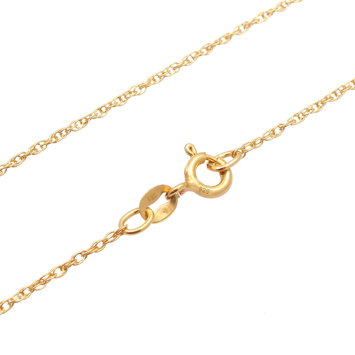 Gold - Elli PREMIUM | Halskette | Mondstein ( Weiß ) | 925 Sterling Silber vergoldet