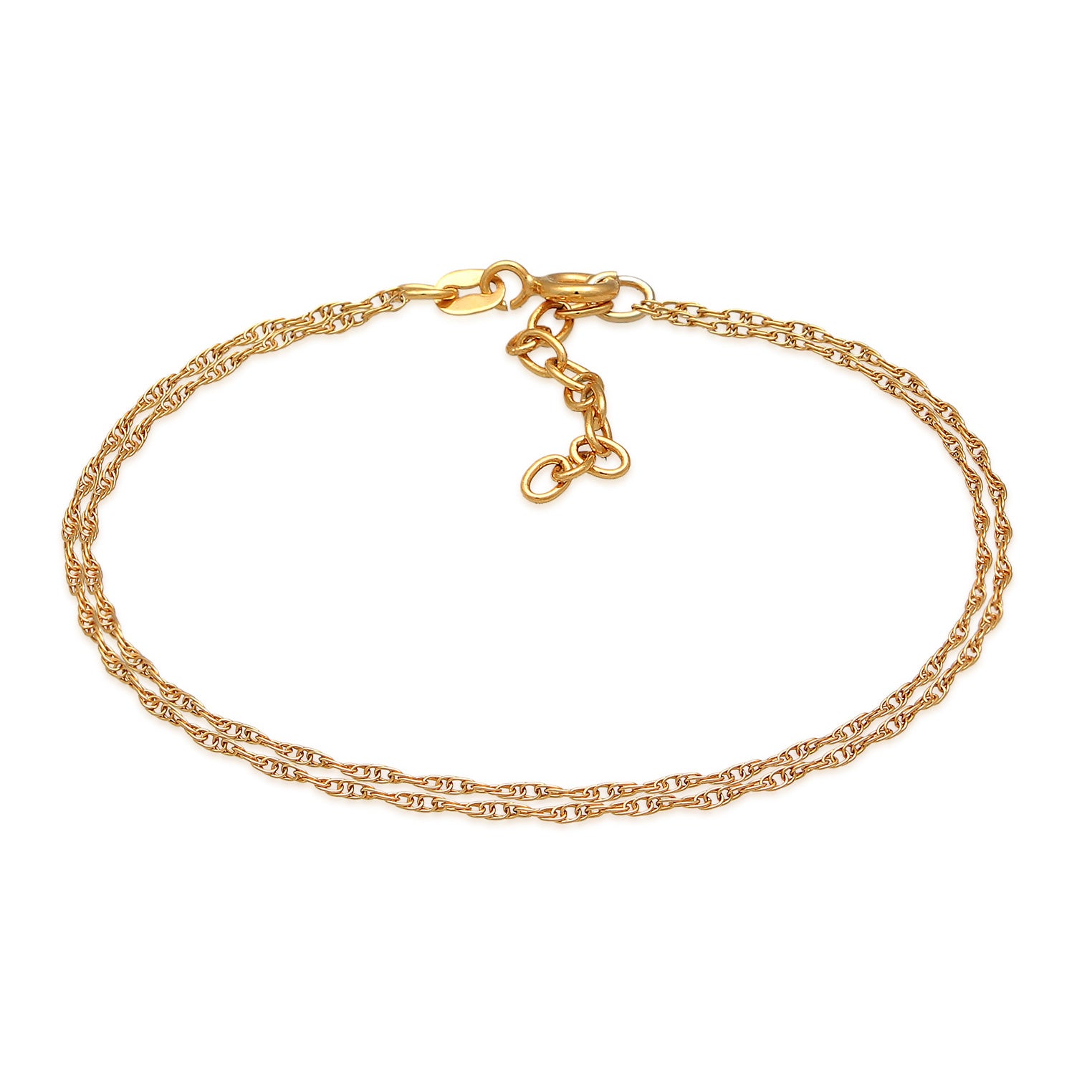 Gold - Elli | Gliederarmband | 925 Sterling Silber vergoldet
