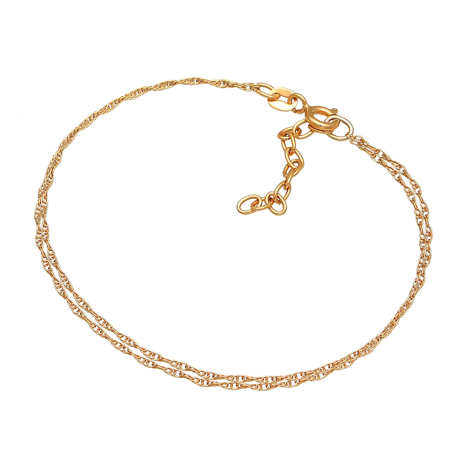 Gold - Elli | Gliederarmband | 925 Sterling Silber vergoldet