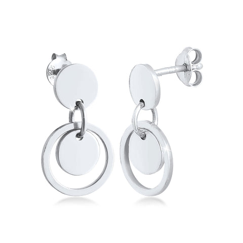 Silber - Elli | Ohrstecker Geo | 925er Sterling Silber