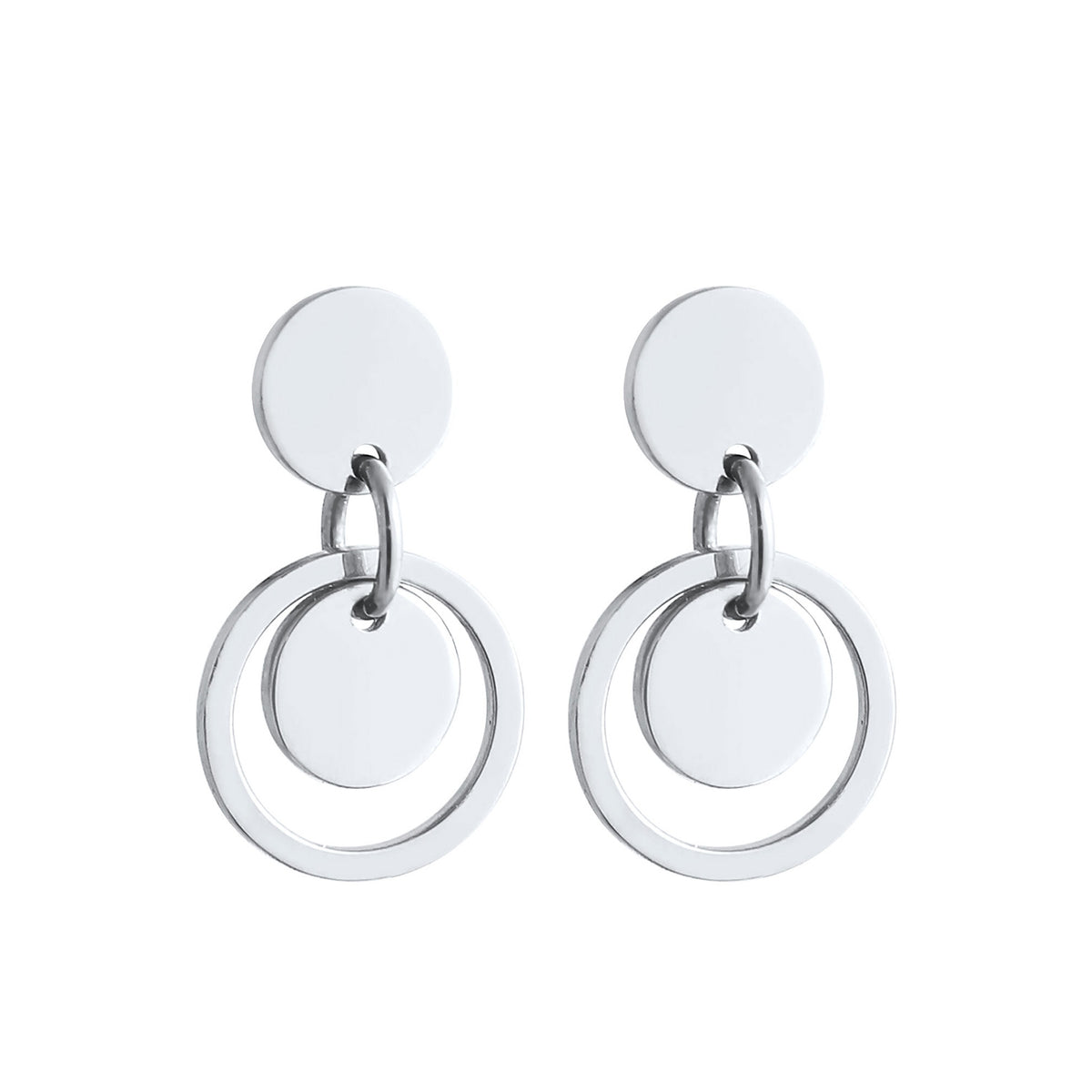 Silber - Elli | Ohrstecker Geo | 925er Sterling Silber