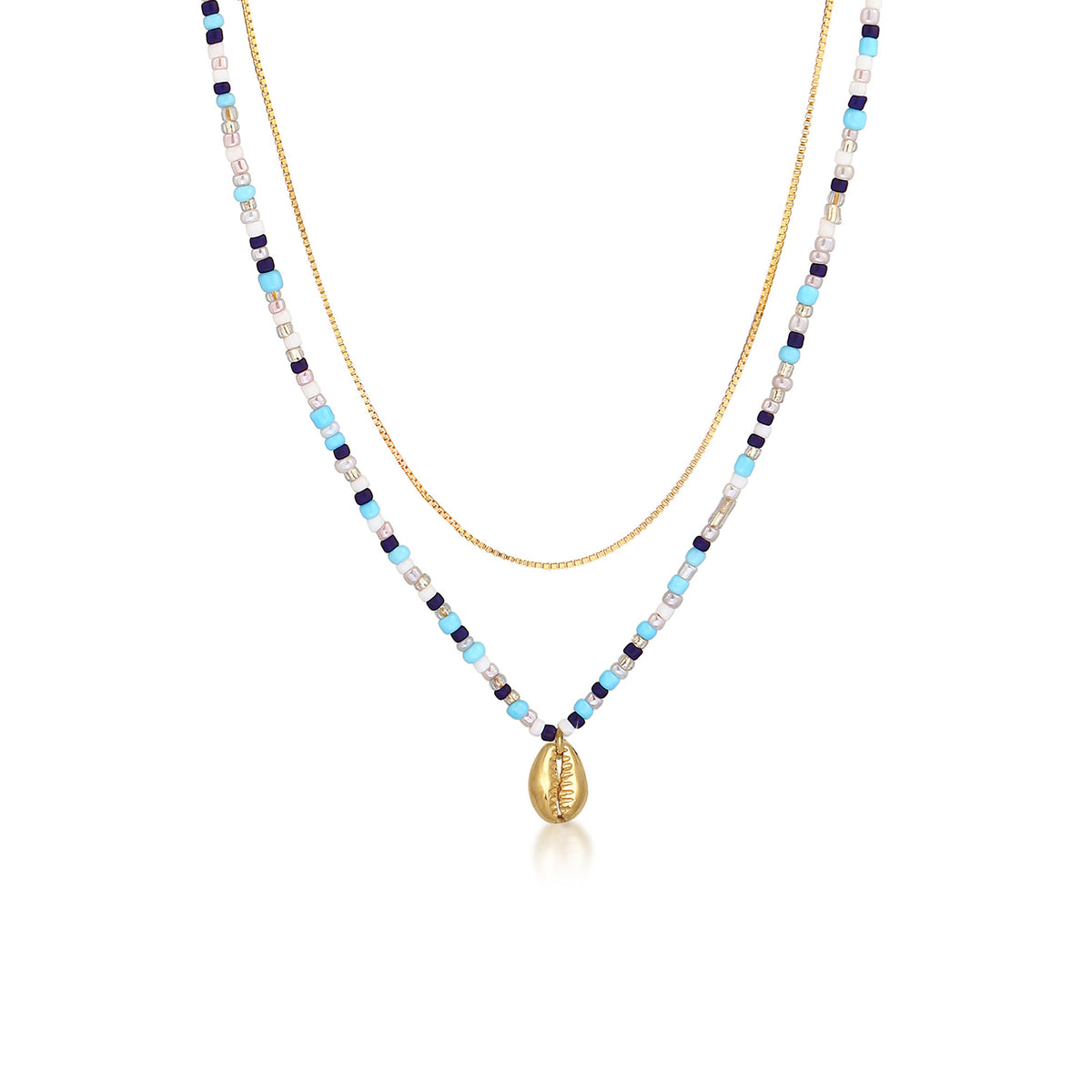 Gold - Elli | Venezianer-Choker | 925 Sterling Silber vergoldet